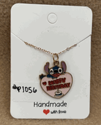 Stitch Happy Birthday Necklace