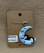 Cat On The Moon Necklace 