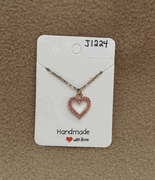 Pink Heart Necklace