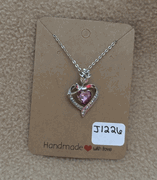 Light Purple Heart Necklace 
