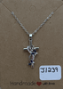 Sapphire Butterflies Cross Necklace