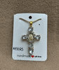 Large White Stone Cross Necklace
