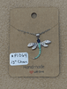 Rhinestone Dragonfly Necklace