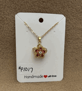 Fidget Pink Flower Necklace 