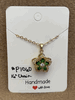 Fidget Green Flower Necklace