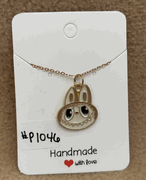 Labubu Head Necklace 