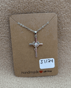 Heart Cross Necklace