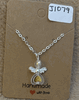 Yellow Heart Angel Necklace