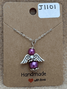 Purple Beaded Angel