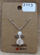Light Pink Angel Necklace 