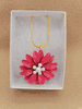 Dark Pink Flower Necklace 