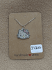 Rhinestone Hello Kitty Head Necklace