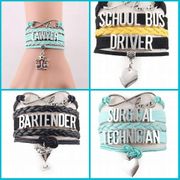 Occupation Names Wrap Bracelet