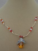 Orange Angel Necklace