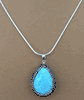 Oval Turquoise Pendent Necklace