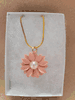 Peach Flower Necklace 