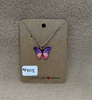Pink Butterfly Necklace 