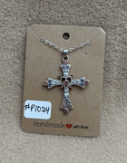 Pink Cross Necklace