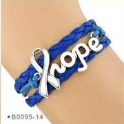 Poyal Blue Hope Wrap Bracelet