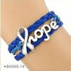 Poyal Blue Hope Wrap Bracelet