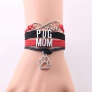 Pug Mom Wrap Bracelet