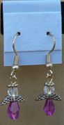 Purple Angel Earrings