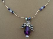 Purple Angel Necklace