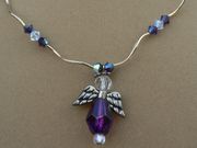 Purple Angel Necklace