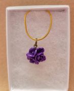 Purple Flower Necklace 