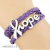 Purple Hope Wrap Bracelet