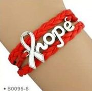 Red Hope Wrap Bracelet