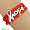 Red Hope Wrap Bracelet