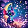 Stitch On the Moon 