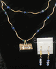 Double Stand Treasure Chest Necklace With Earrings