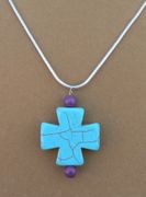 Turoquise Cross Necklace