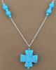 Turquoise Cross Necklace