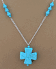 Turquoise Cross Necklace