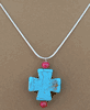 Turquoise Cross Necklace