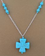 Turquoise Cross Necklace