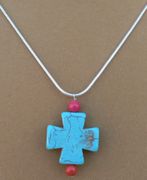 Turquoise Cross Necklace