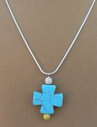 Turquoise Cross Necklace