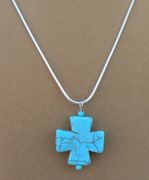 Turquoise Cross Necklace
