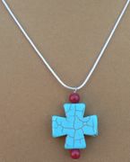 Turquoise Cross Necklace