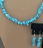 Turquoise Necklace With Earrings