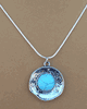 Turquoise Round Pendent Necklace