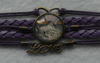 Unicorn Photo Glass Cabochon Charm Wrap Bracelet