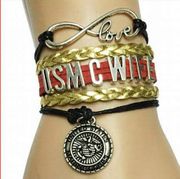 USMC Mom Wrap Bracelet