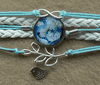 Wolf Time Gemstone Wrap Bracelet