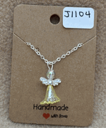 Yellow Skirt Angel Necklace