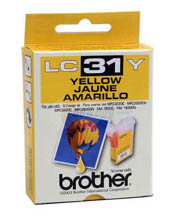 Brother LC31Y Yellow Ink Cartridge 400 Yield (OEM)